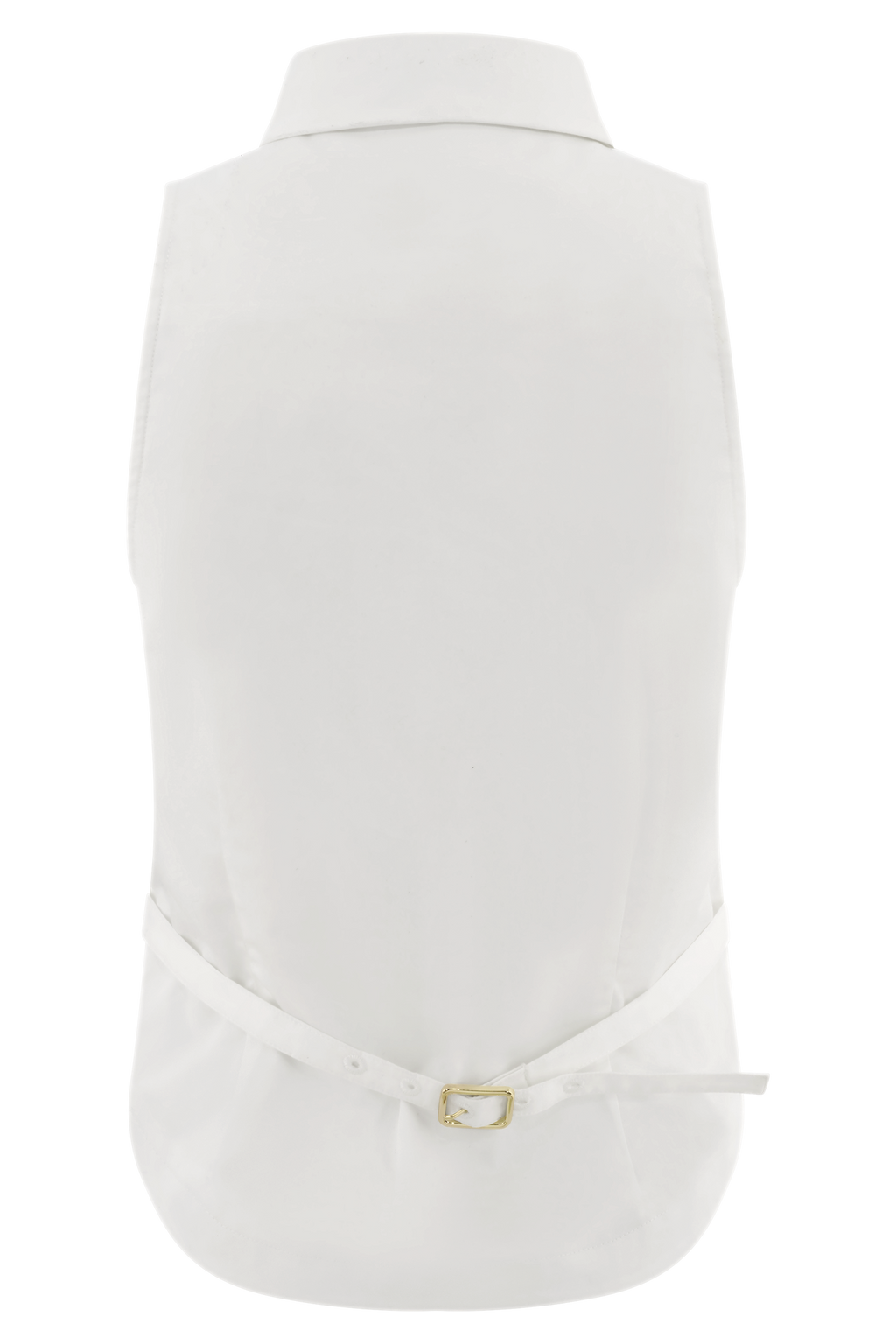 Selene Sleeveless Halter Shirt - White