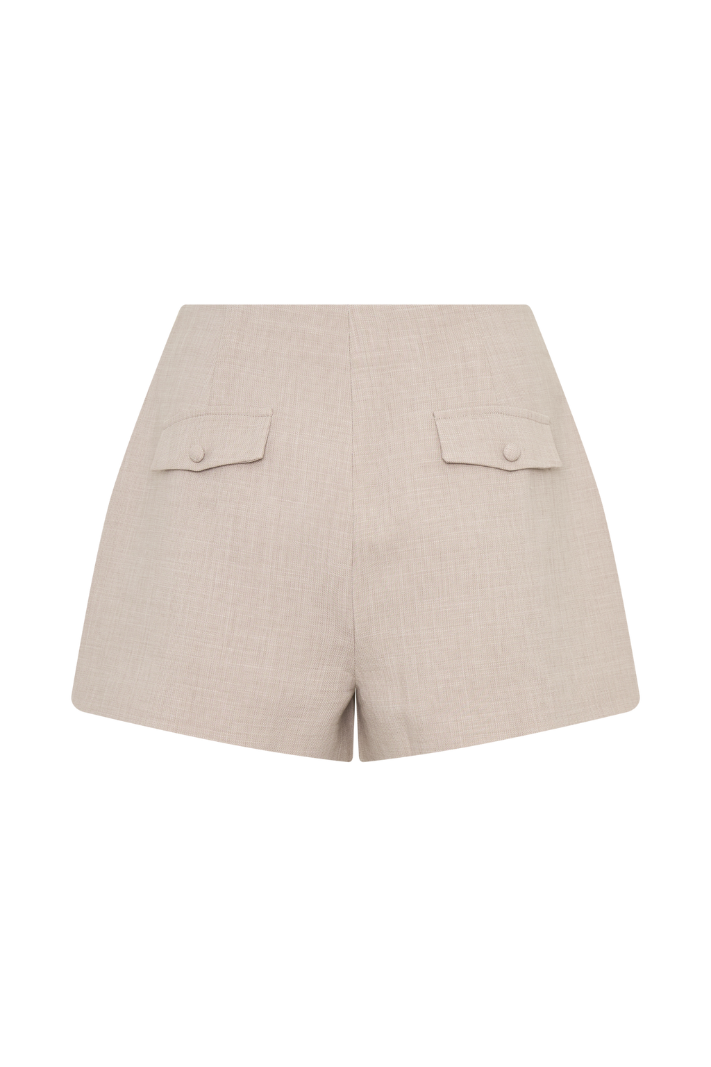 Solenne Suiting Shorts - Natural Marle