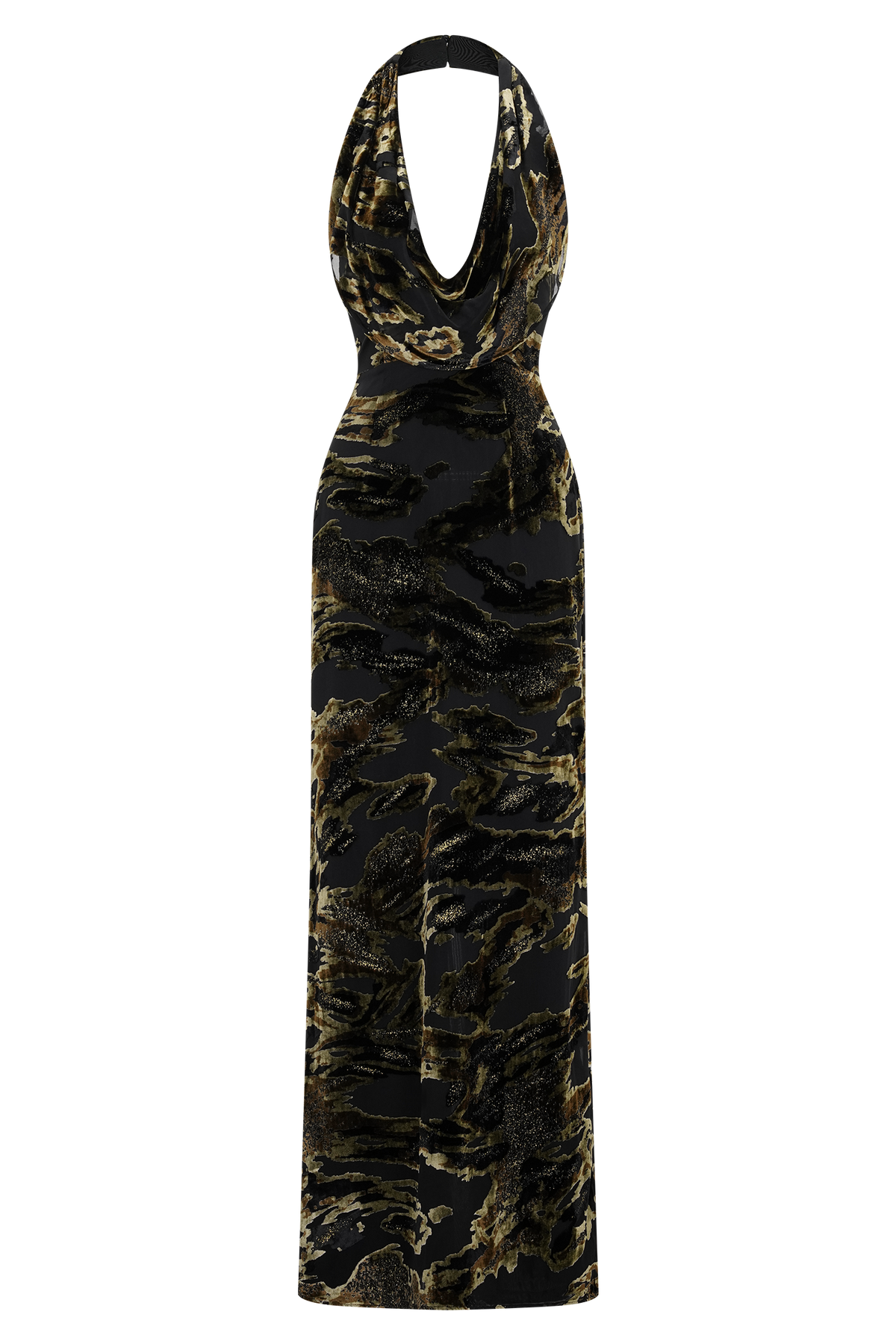 Talila Cowl Front Maxi Dress - Velvet Burnout