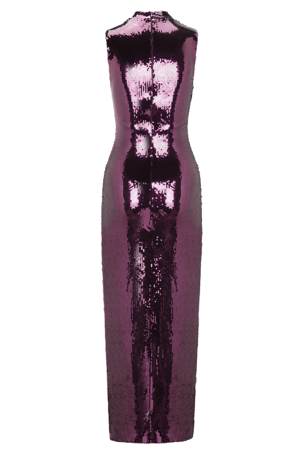 Veronica Sequin Midi Dress - Plum