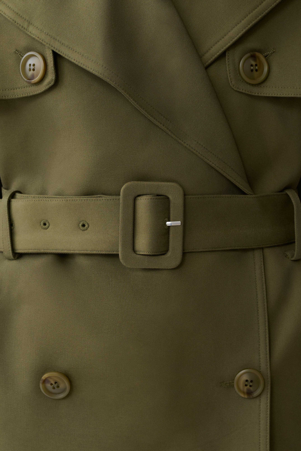 Alden Short Trench Jacket - Olive