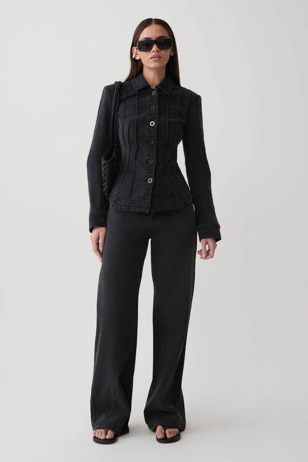 Katerinna Denim Jacket - Washed Black