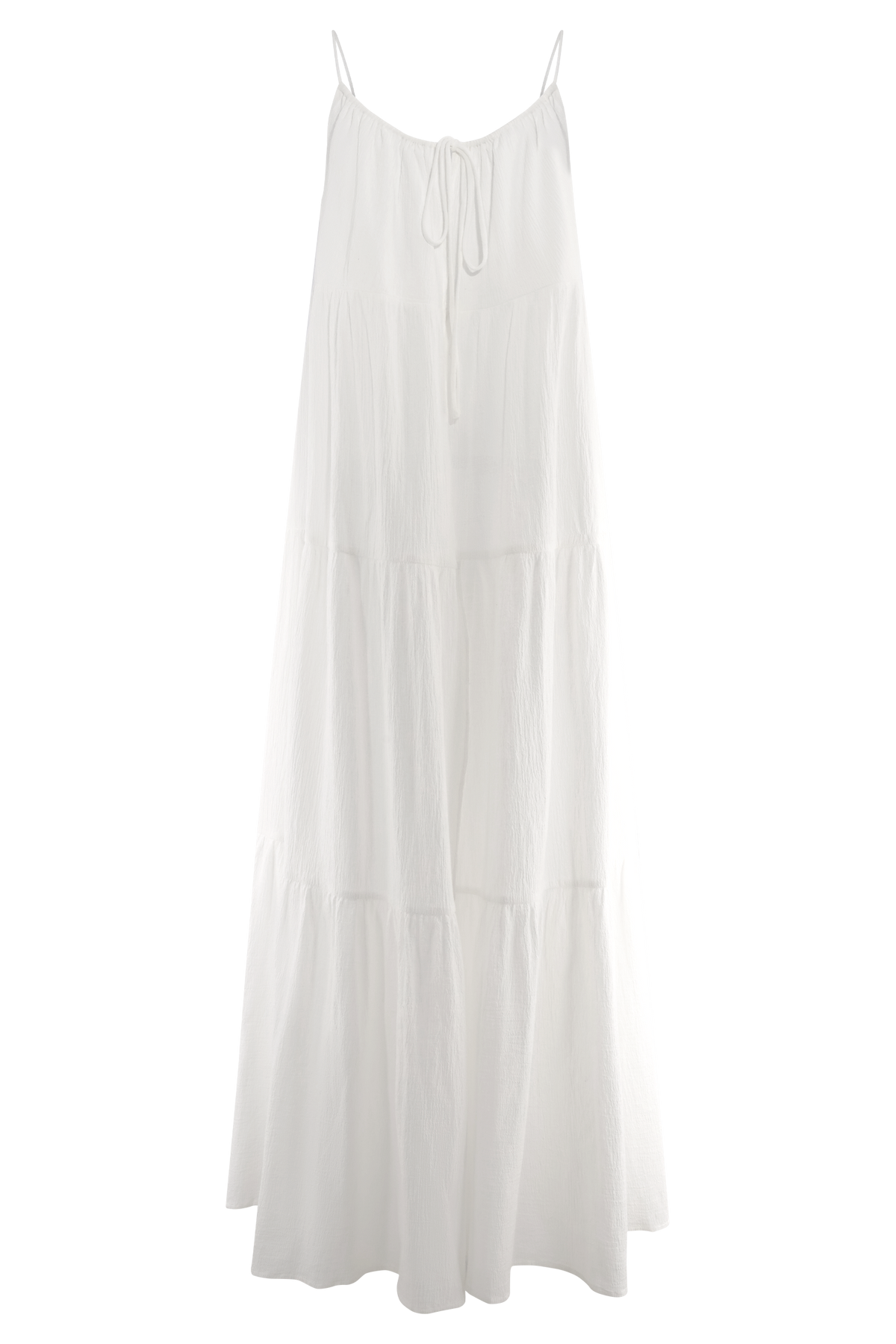 Lenny Front Tie Top - White