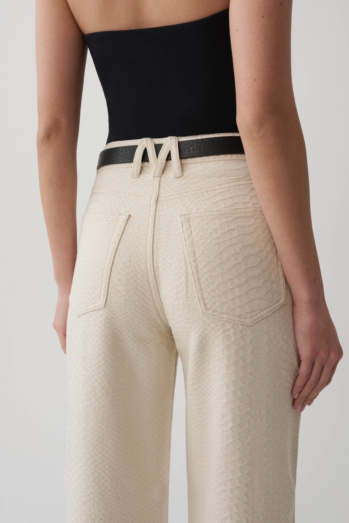 Bronte Straight Leg Denim Jeans - Neutral Snake