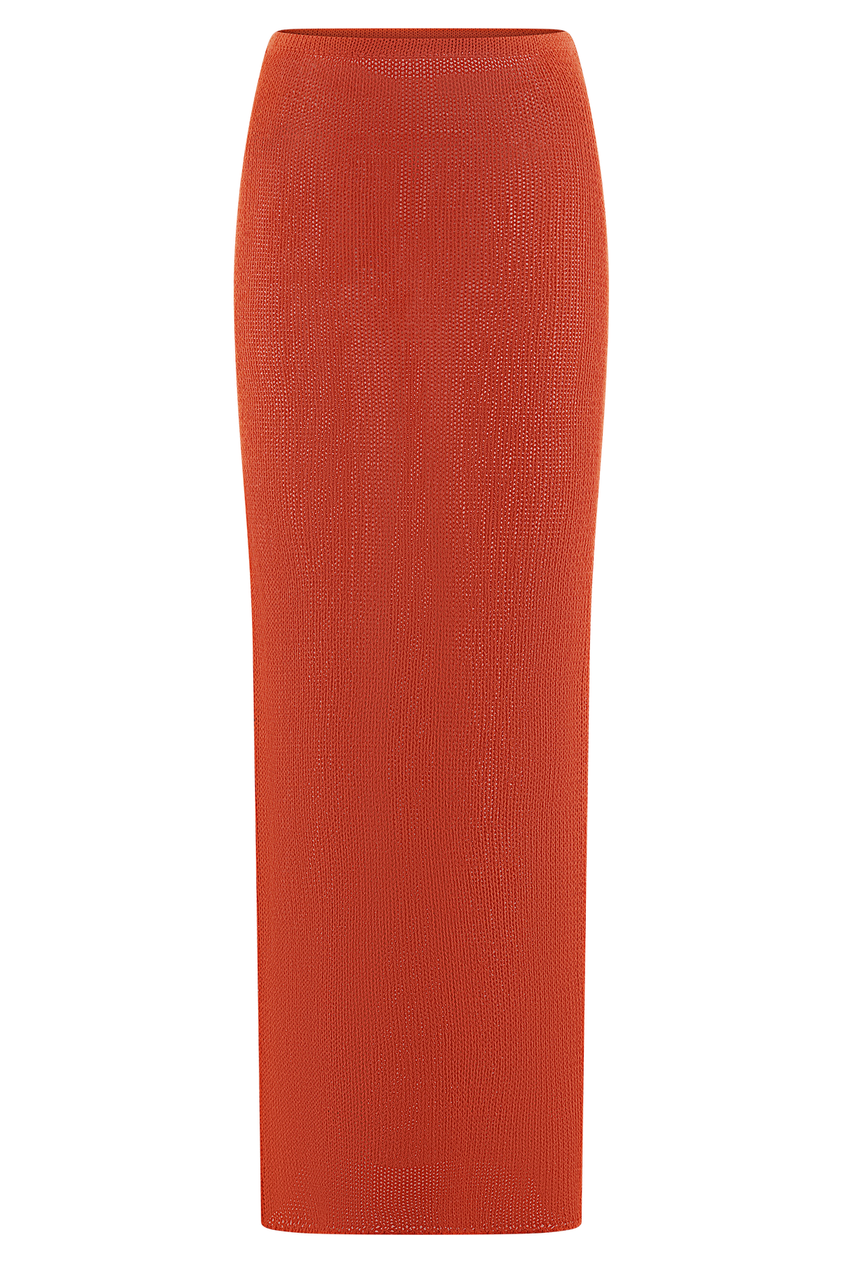 Reagan Knit Maxi Skirt - Orange