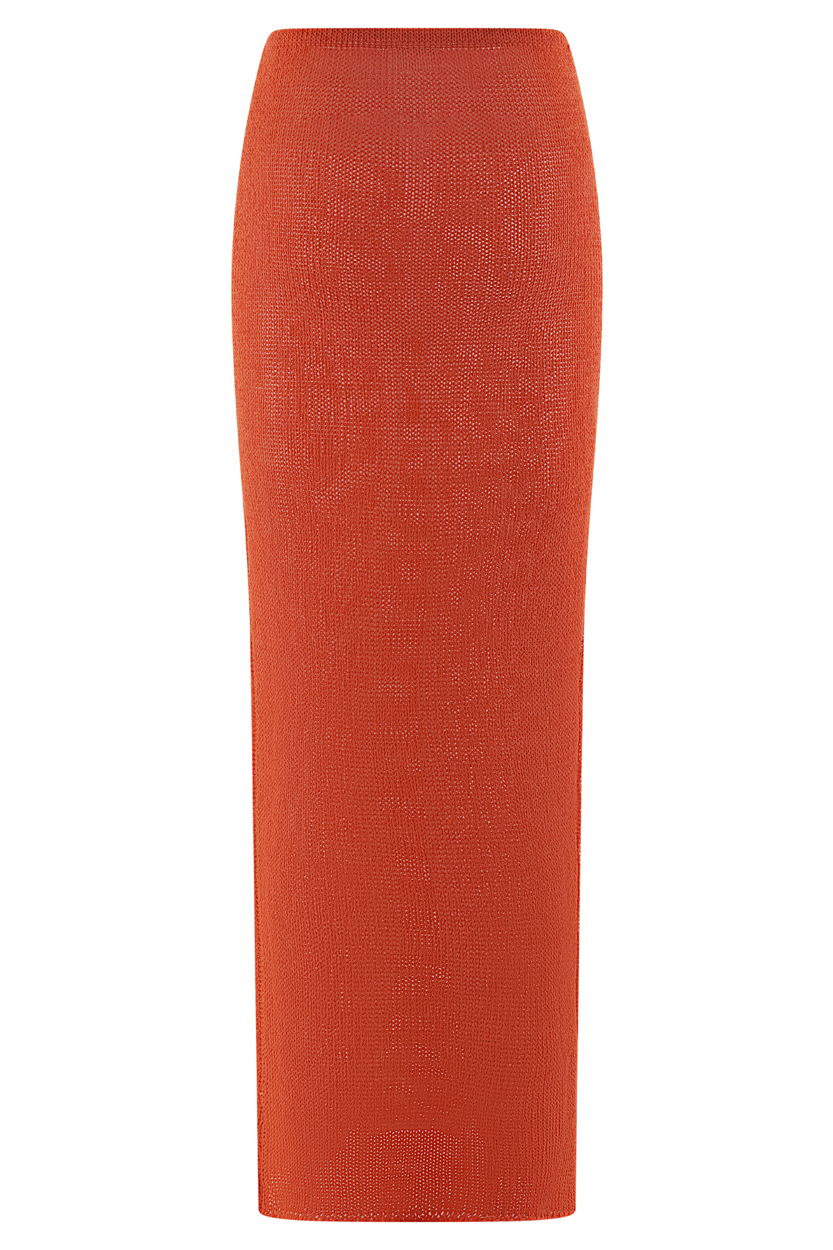 Reagan Knit Maxi Skirt - Orange