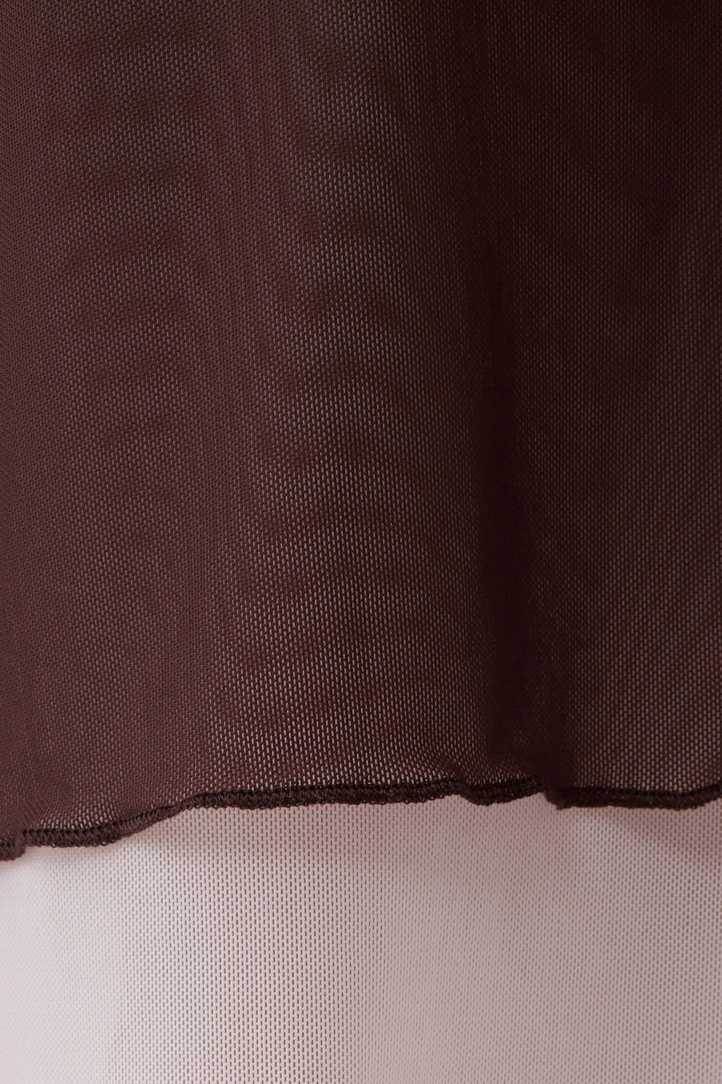 Janet Mesh Midi Skirt - Pale Pink/Chocolate