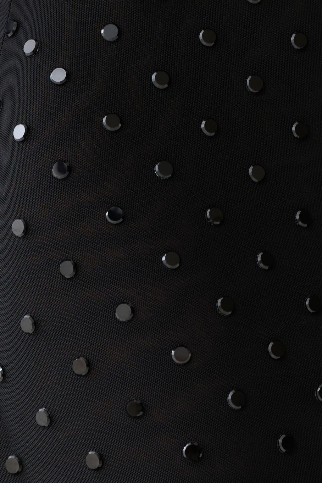 Linda Diamante Mini Skirt - Black