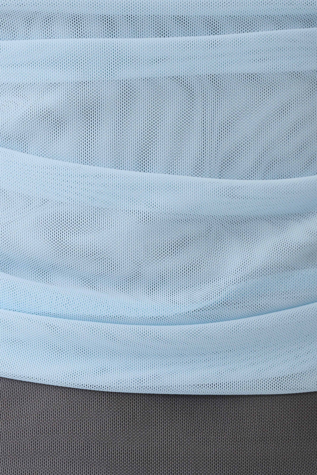 Arielle Mesh Layered Tank Top - Pale Blue/Navy