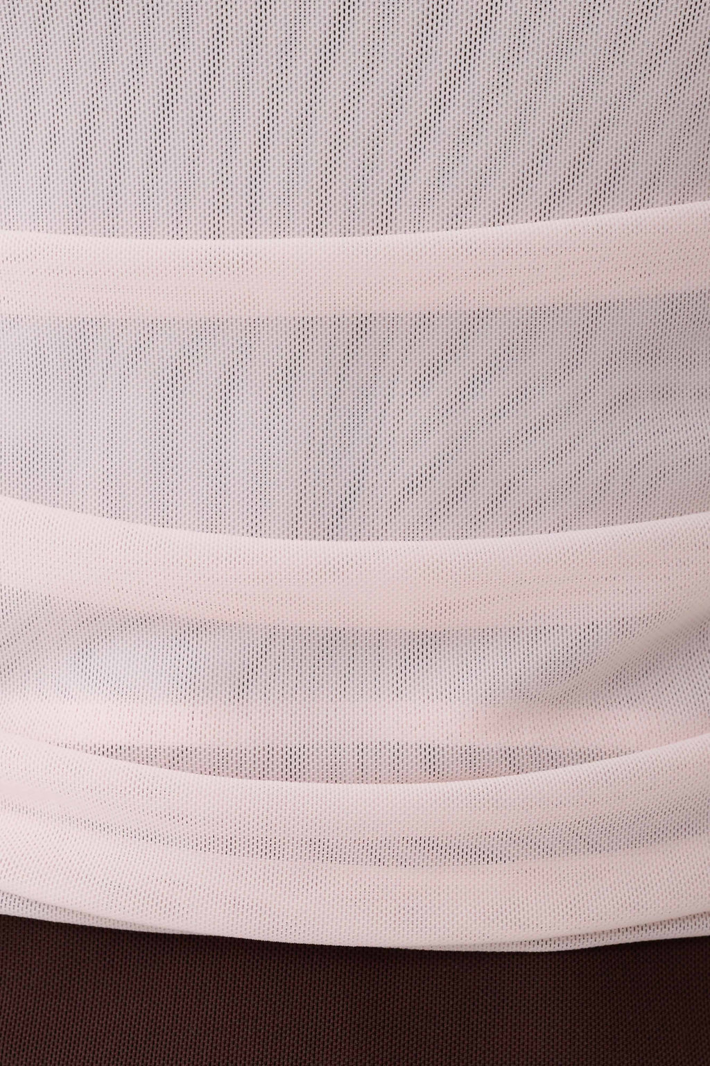 Arielle Mesh Layered Tank Top - Blush Pink/Chocolate