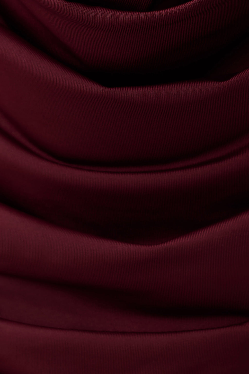Elmira Long Sleeve Slinky Gather Detail Top - Wine