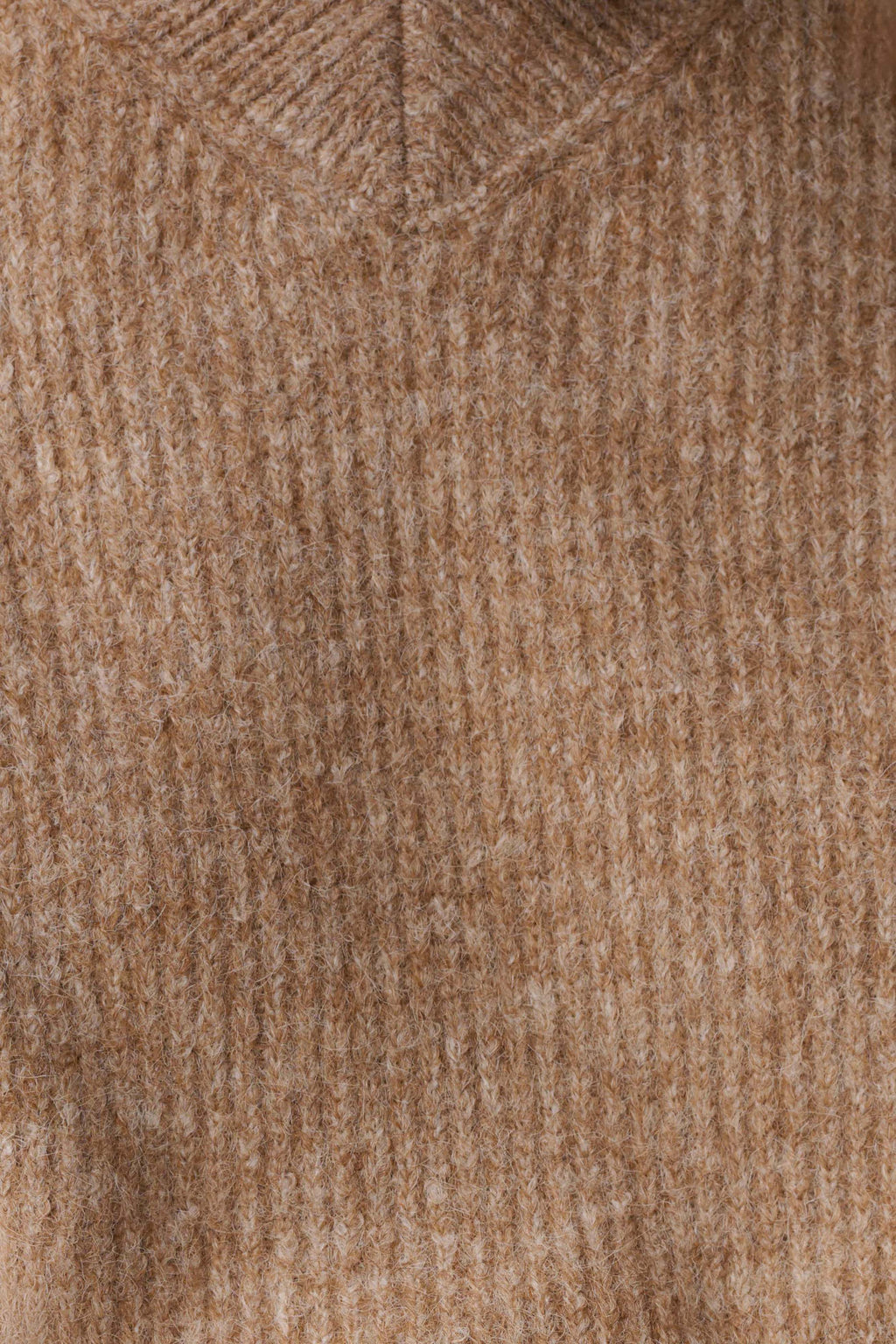Briair Knit Vest With Shoulder Pads - Camel
