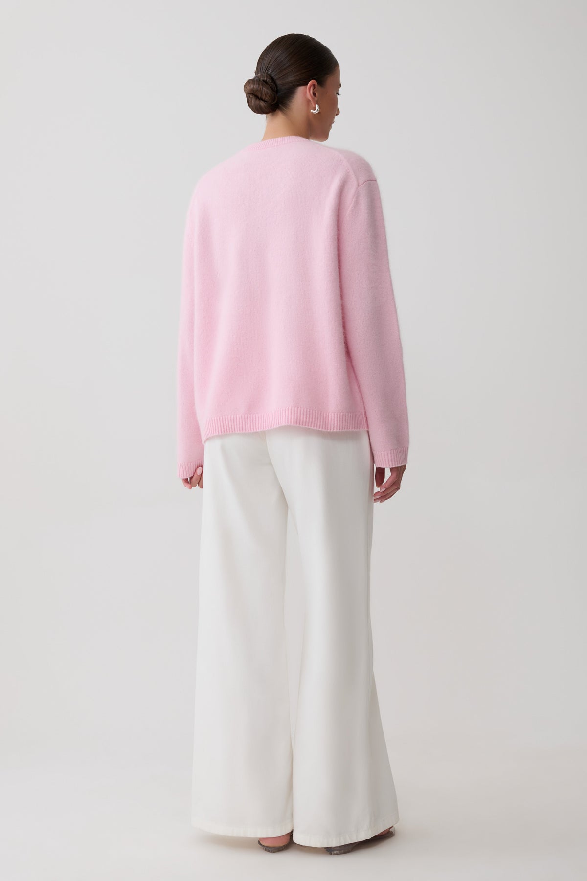 Viviane Fluffy Knit Jumper - Baby Pink