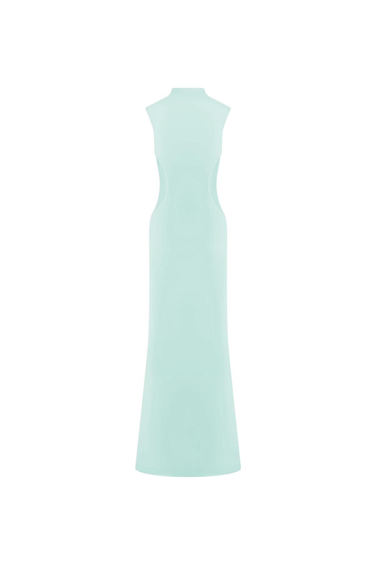 Massie Slinky And Mesh Maxi Dress - Lagoon