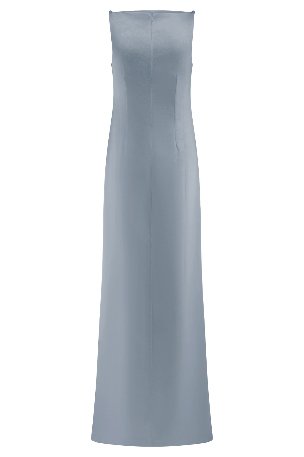 Violet Sleeveless Satin Maxi Dress - Frosted Blue