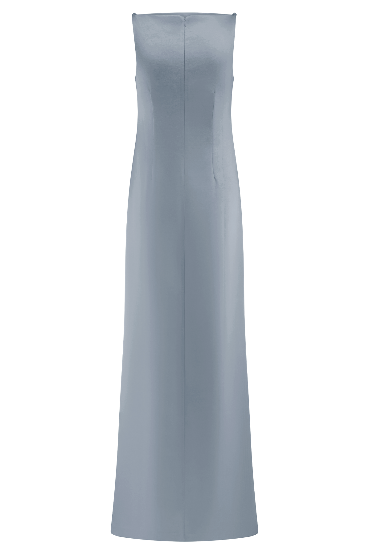Violet Sleeveless Satin Maxi Dress - Frosted Blue