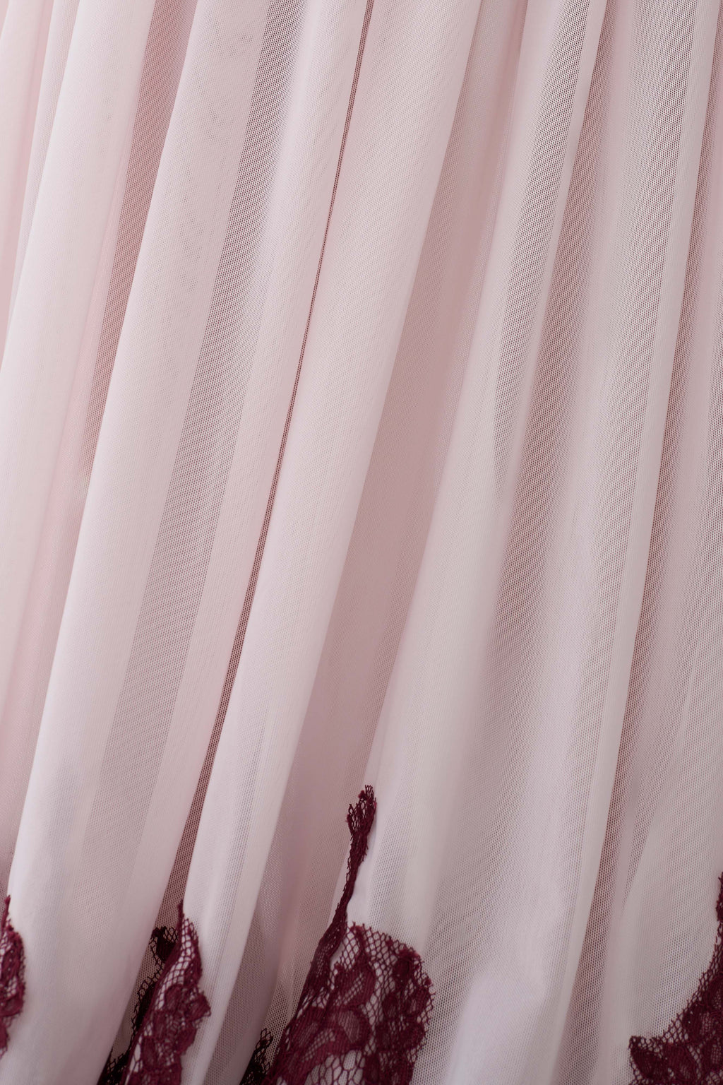 Leeana Jersey And Lace Halter Maxi Dress - Burgundy/Pink